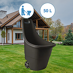 Тачка для дачі Keter Easy Go Breeze садовий візок 50 л Візок пластиковий садовий