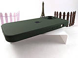 Чохол Silicone Case для Iphone 13 темно-зелений (00 Grinch колір), силіконовий чохол для айфон 13 гринч, фото 4