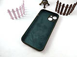 Чохол Silicone Case для Iphone 13 темно-зелений (00 Grinch колір), силіконовий чохол для айфон 13 гринч, фото 5