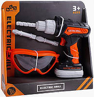 Набір інструментів 778-50 Шурупокрут/дріб на батар, звук, 5 предметів, у коробці 28х26х7 см