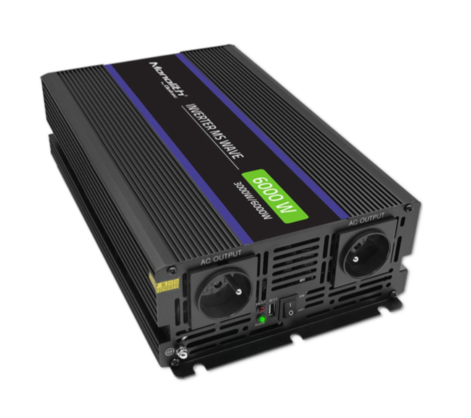 Перетворювач Qoltec 12V na 230V | 3000/6000W (51929)