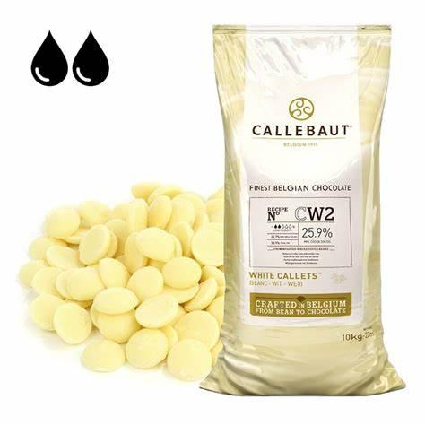 Натуральний білий шоколад 25,5% Callebaut, 100г