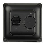 10 м² Комплект теплої підлоги Prime Electric PM-175 нагрівальний мат з механічним терморегулятором чорним, фото 3