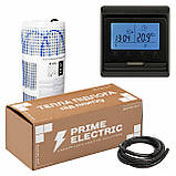 Комплект теплої підлоги 7 м² Prime Electric PM-175 нагрівальний мат з програмованим терморегулятором чорним, фото 2