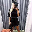 Базове плаття футболка вільного фасону з рукавами до ліктя однотонне ( р. 42-48) 31py5770, фото 3