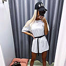 Базове плаття футболка вільного фасону з рукавами до ліктя однотонне ( р. 42-48) 31py5770, фото 5