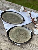 Тарілка Овальна 26/22 см Mercury Black