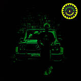 Дитячий літній костюм А4 (футболка + шорти) для хлопчика Влад Світиться в темряві 116-122 Чорний, фото 2