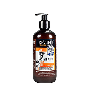 Гель для миття бороди, обличчя та волосся Revuele Men Care Barber Salon 3 in1 300 мл