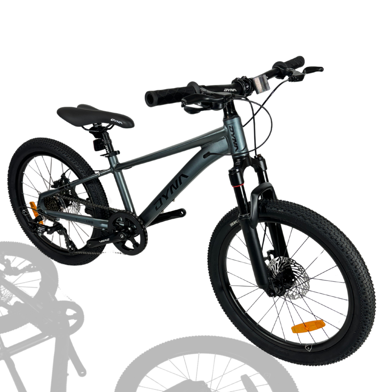 Велосипед підлітковий 20" T12000 Dyna 7 скор. алюміній Темно-сірий