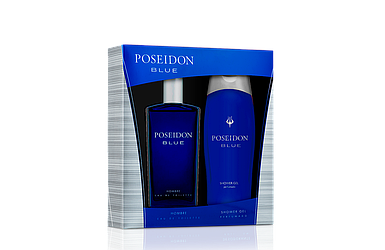 Подарунковий набір чоловічої парфумерії та косметики Instituto Espanol Poseidon Blue Hombre, 2 продукти