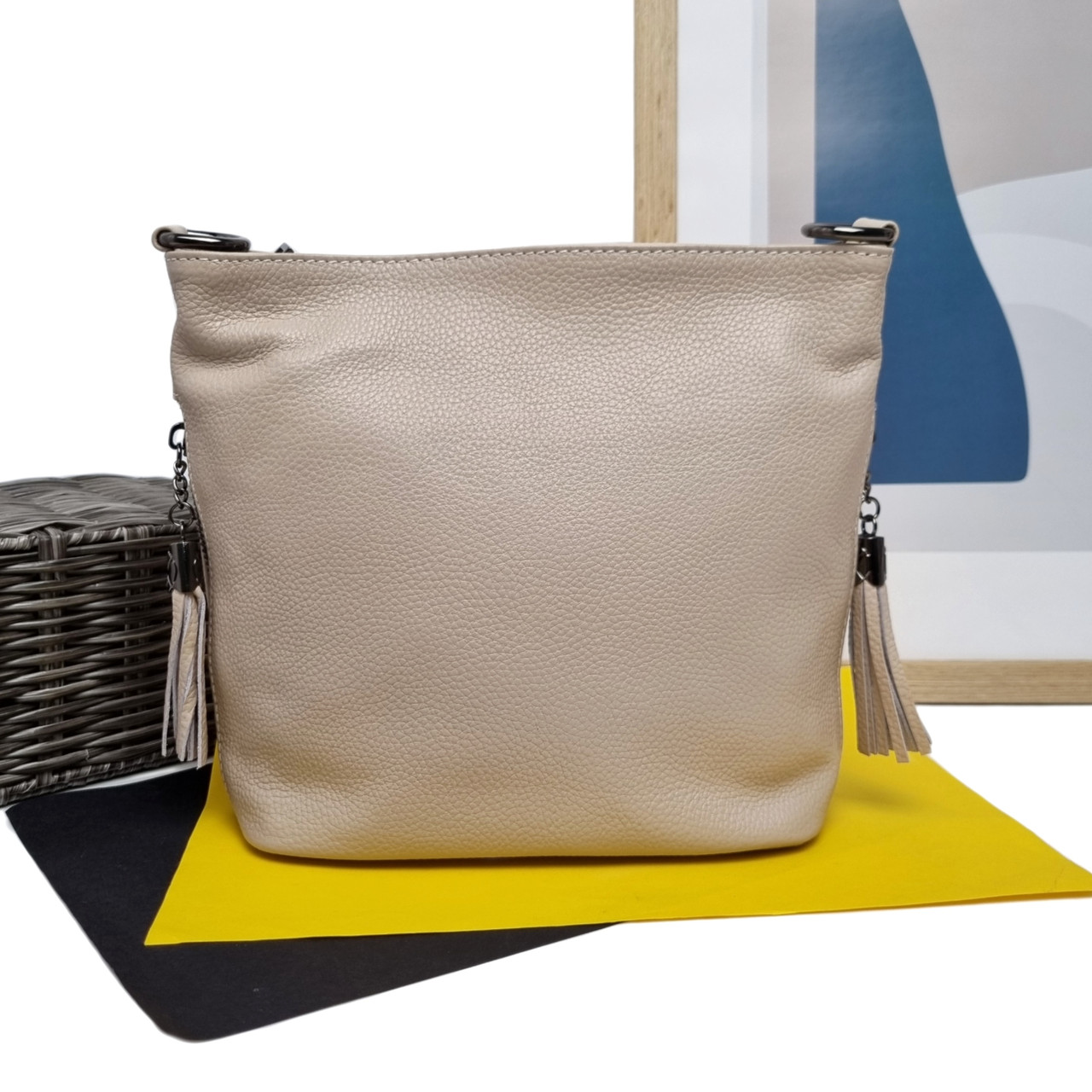Сумка жіноча на блискавці світло-бежевий Арт.8289 l.beige VIVAVERBA Україна — (54)