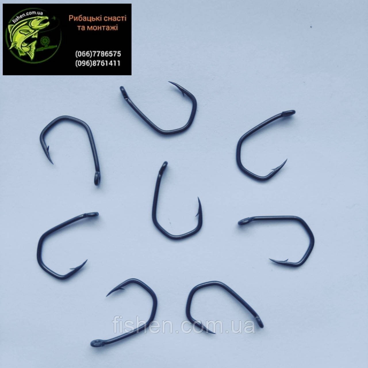 Коропові гачки «Carp Spirit V-Curve» (ТЕФЛОН) No6
