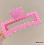 Краб заколка для волосся Lara 13 см матовий розовий, фото 4