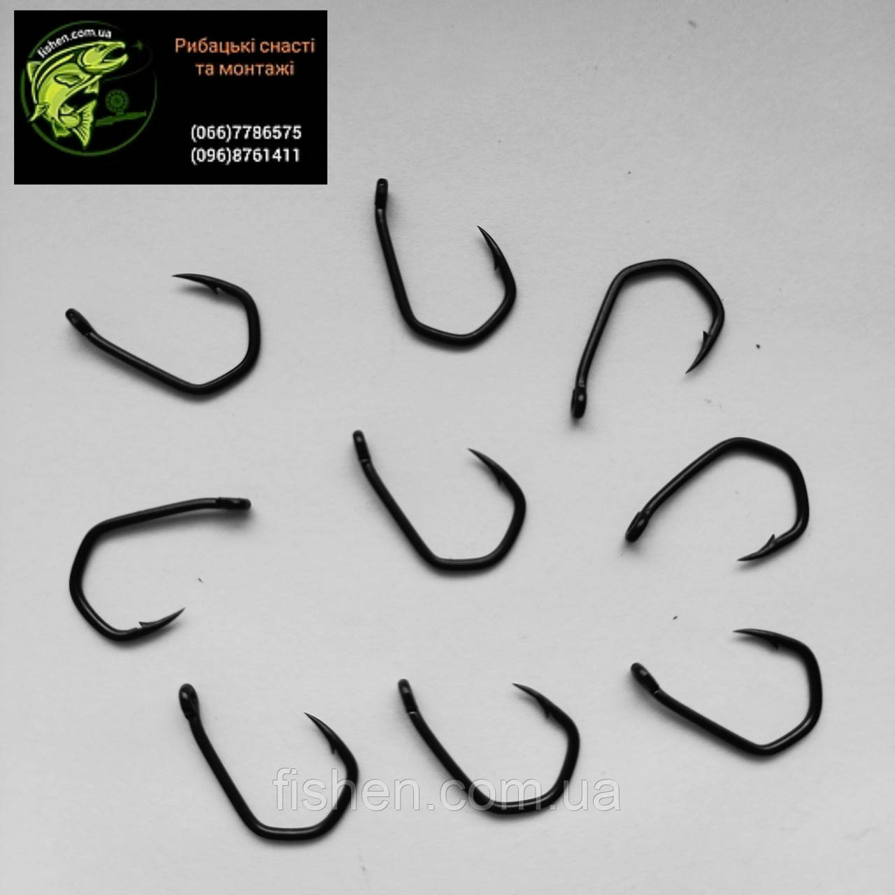 Коропові гачки «Carp Spirit V-Curve» (ТЕФЛОН) No8