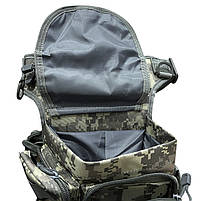 Сумка тактична на стегно AOKALI Outdoor A90 ACU Digital Sand з кишенями 12 шт., фото 3