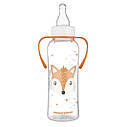 Canpol babies Стандартна пляшечка з ручками 250 мл CUTE ANIMALS - помаранчева 11/845, фото 2