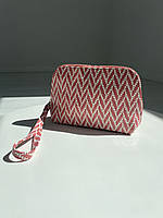 Косметичка шкіряна Woman's heel червона (В-481-2)