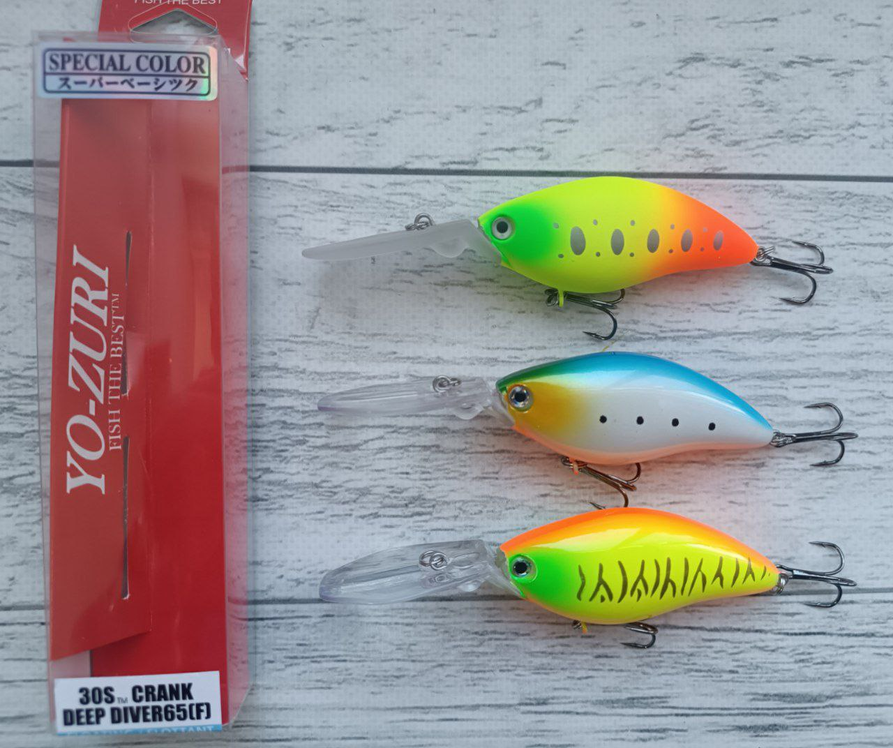 Воблер на тролінг Columbia (Yo-Zuri) 3DS Crank Deep Diver 65F 17g Набір 3шт