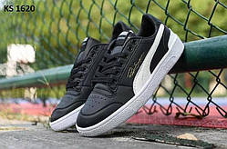 Кросівки чоловічі чорні з білою підошвою 40 Puma Ralph Sampson