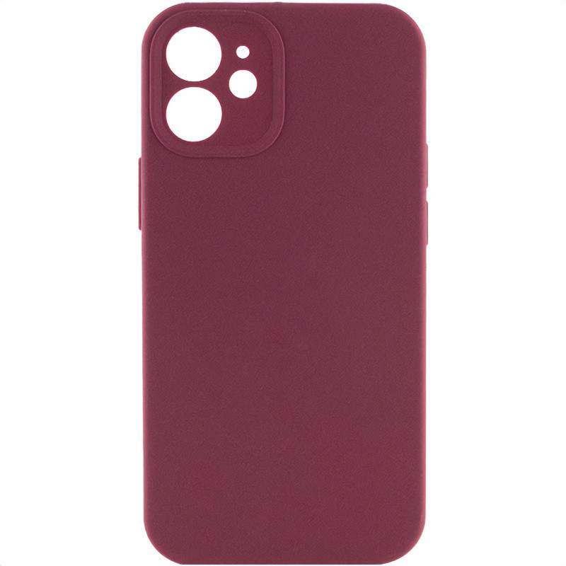 Чохол для iPhone 12 Silicone Case Full Protective (Plum), фото 1
