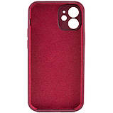 Чохол для iPhone 12 Silicone Case Full Protective (Plum), фото 2