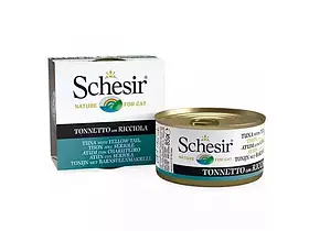 Schesir (Шезір) Tuna with Yellow Tail консерви для котів ТУНЕЦЬ з ЖОВТОХВОСТОМ ,85г