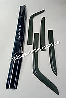 Дефлекторы окон +дефлекторы капота, ветровики+ мухобойка ВАЗ 2107 акриловые