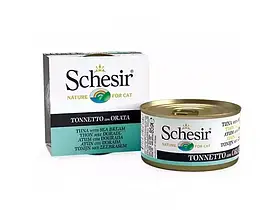 Schesir (Шезір) Tuna with Dorada консерви для котів ТУНЕЦЬ з ДОРАДО 85г