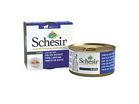 Schesir консерви для кішок ТУНЕЦЬ З АНЧОУСАМИ в желе 85г