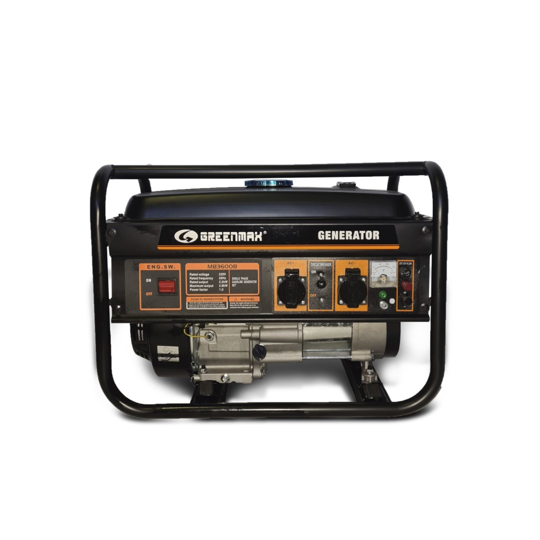 Генератор бензиновий GREENMAX MB3600B 2,5/2,8 кВт