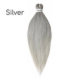 Канекалон Easy Braid Silver однотонний срібний пепелястий