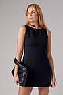 Коротке жіноче плаття без рукавів — чорний колір, M (є розміри), фото 7