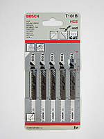 Пилки для лобзика Bosch T101B HCS по ламінату, 5 шт.