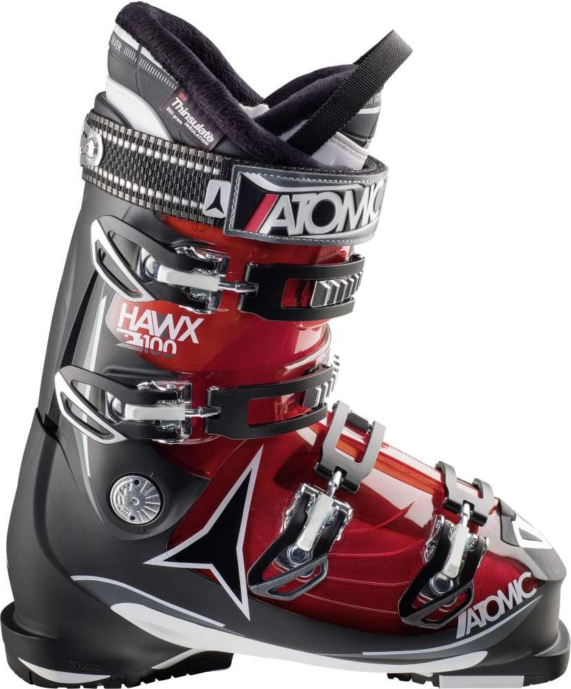Гірськолижні черевики Atomic hawx 2.0 100 transparent red/black , Розмір: 29,5 (MD)