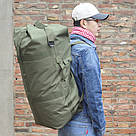 Сумка тактична транспортна баул похідний Solve 80 Л Black 80*31*31 KT6002402, фото 9