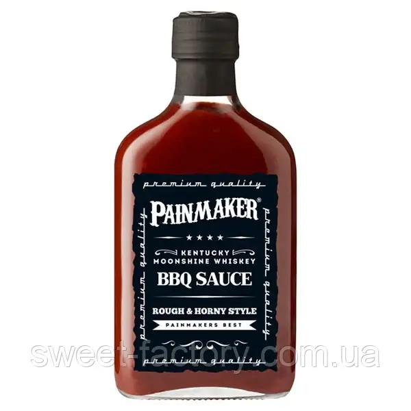 Соус Painmaker BBQ Sauce Kentucky Moonshine Whiskey 195ml, фото 1