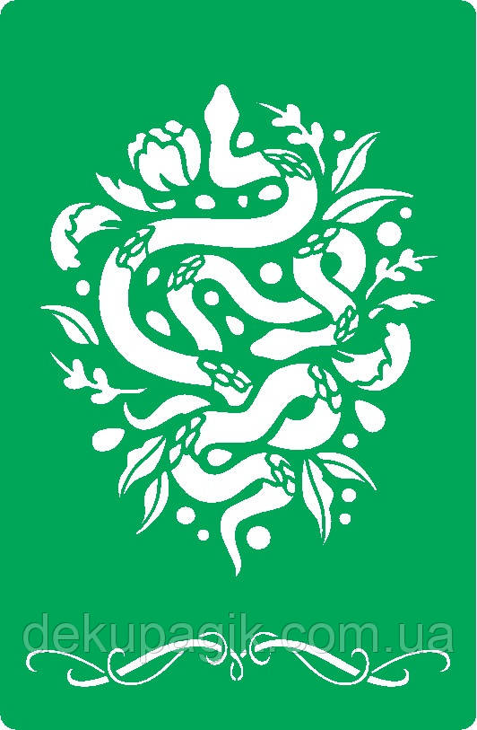 Трафарет багаторазовий самоклейний SN_11, 10х15 см, фото 1