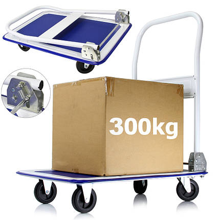 Складський транспортний візок-платформа 300 кг Mar-Pol M80091, фото 1
