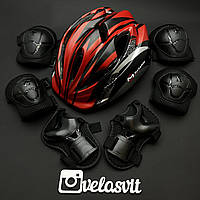 Фірмовий комплект захисту, шолом Maraton+ наколінники, налокітники, рукавички