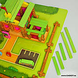 Деревянный еко развивающий конструктор Собери школу 270 деталей  Супер якість, фото 4