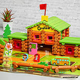 Деревянный еко развивающий конструктор Собери школу 270 деталей  Супер якість, фото 2