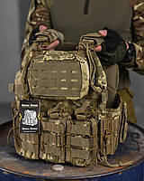 Быстросъёмный военный бронежилет Single Sword пиксель,Тактическая плитоноска для военнослужащих 4 точки сброса