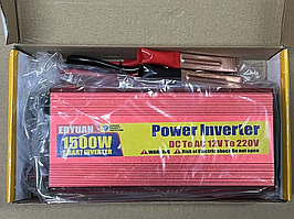 Інвертор 12V-220V, 1500W, перетворювач напруги