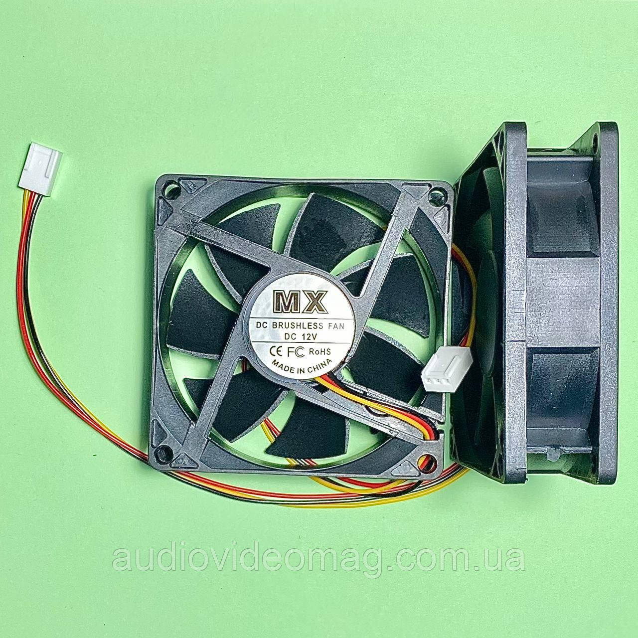 Вентилятор (кулер) 12V, 80х80х25, 3 pin, з функцією FG, фото 1