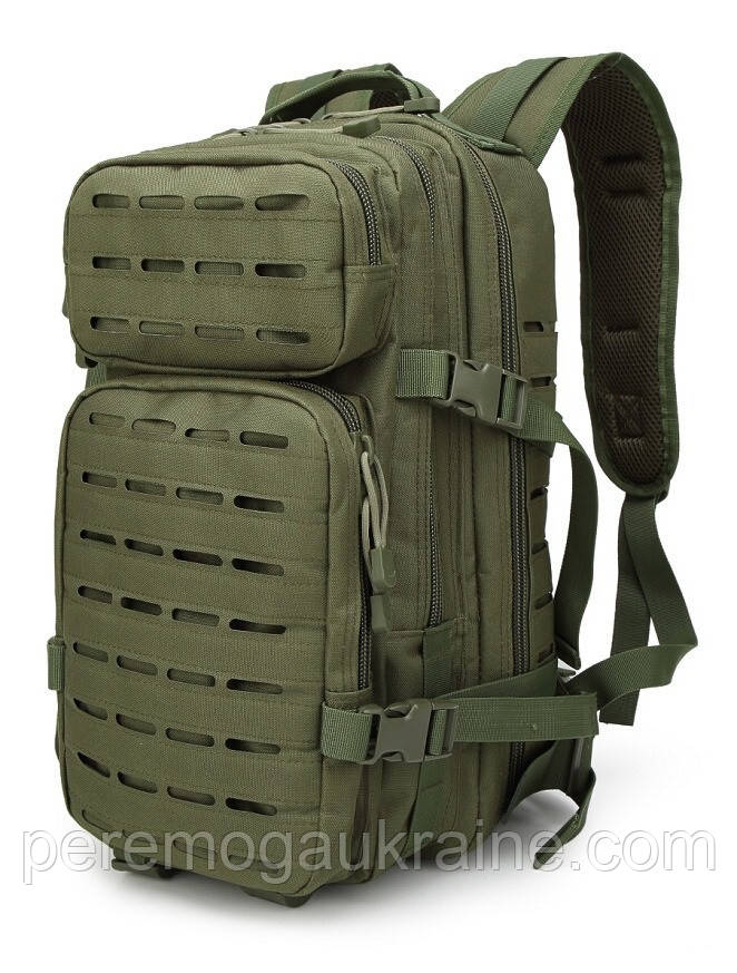 Тактичний похідний рюкзак Solve на 20 л Laser Cut MOLLE KT6003201 Олива