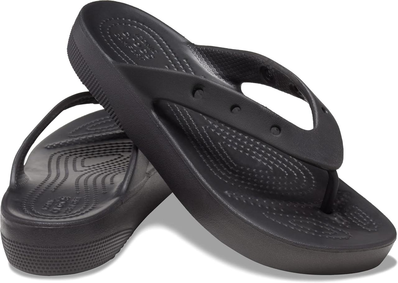 Crocs platform flip в'єтнамки жіночі на платформі вишня.