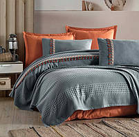 Літній комплект Clasy "Bohemline" з вафельним покривалом Pike простирадло дві наволочки 100% бавовна Туреччина