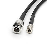 Антенний перехідник QMA Male - N Female, кабель RG-223 15 см пігтейл для антен, пультів FPV дронів | Hi-RNG, фото 2