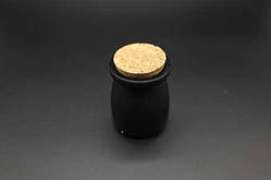 Скляна банка 71х56 "Чорний мат"/90мл / Скляна банка 71х56 "Чорний мат"/90мл